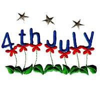 4th of july flowers with stars machine embroidery design america usa patriotic red blue white stripes 4th july fourth of july independence day art pes hus dst needle passion embroidery npe