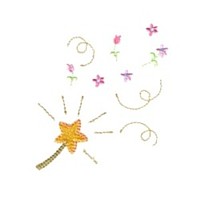 magic wand with floral confetti machine embroidery fairy dust girls magic stuff confetti lettering design art pes hus dst needle passion embroidery npe