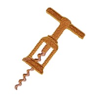 corkscrew cork screw machine embroidery design bottle opener art pes hus dst needle passion embroidery npe