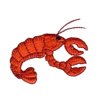 grayfish lobster rapu machine embroidery design crustacian sea animal art pes hus dst needle passion embroidery npe