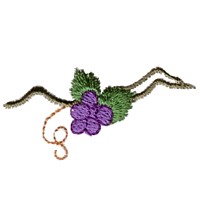 free machine embroidery design wine beverage alcohol drink grapes grape vine grapevine bottle art pes hus dst needle passion embroidery npe