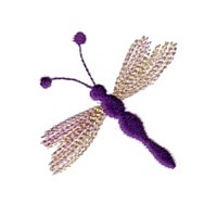dragonfly mayfly bug critter for variegated thread machine embroidery needlepassion needle passion embroidery