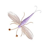 dragonfly wings machine embroidery designs for variegated thread, bug, insect, flying, multi-coloured, multi-color, multi-colour, colour changing thread