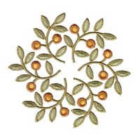 wreath garland berry twig machine embroidery design in art, hus, jef, dst and pes formats