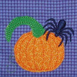 Halloween Raw Edge Appliqué in the hoop pack, machine embroidery designs